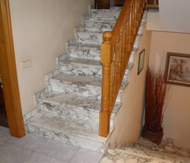 escalera marmol